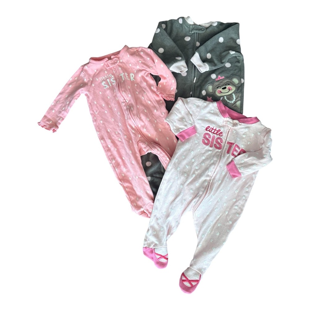 Carters Koala Baby 3pc Sleepwear Set Little Sister Sleepers &‎ Monkey Sleep Sack